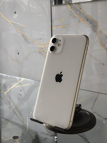 Apple iPhone: IPhone 11, Б/у, 64 ГБ, Белый, Коробка, 71 % — 2