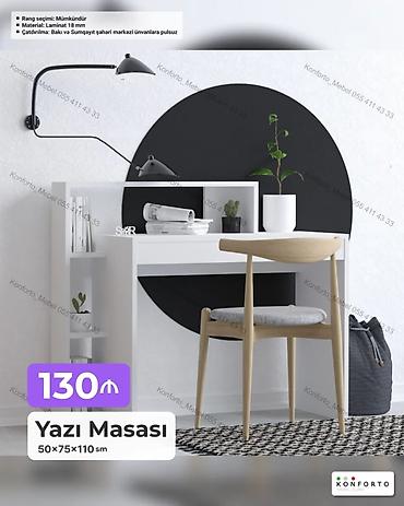Sifarişlə mebel: Düz masa, Stulsuz, Polkalı, Siyirməsiz, Sadə laminat — 1