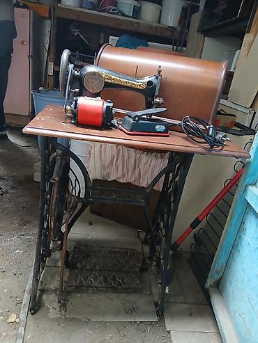 Singer tikiş maşını – antik model, dəmir ayaqlı masalı komplekt