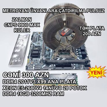 Ana platalar: Ana Platası DDR4 2011-V3 X9, Yeni