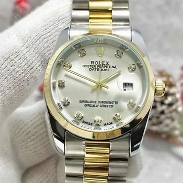 оптом кийим: Классикалык сааттар саат, Rolex, Алтын, Швейцария, Унисекс, Жаңы — 1