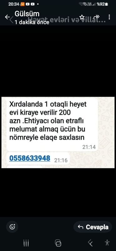 yasamal kiraye evler 1 otaqli: Uzunmüddətli kirayə mənzillər