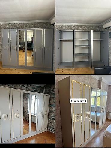 kisi kofta: 6 qapılı paltar şkafı - Material: MDF/LDSP tipli lövhə, ön hissələrdə — 1