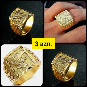 Üzüklər: YENİ, DƏBLİ, PASLANMAYAN materialdan hazırlanmış - ÜZÜKLƏR satılır — 5