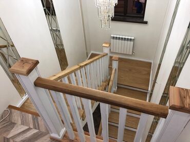 Деревянные лестницы: Лестницы на заказ. Матиралы Сосна Каражыгач Дуб Фанер с шпоном и без at lalafo.kg — 5 Деревянные лестницы: Лестницы на заказ. Матиралы Сосна Каражыгач Дуб Фанер с шпоном и без — 5