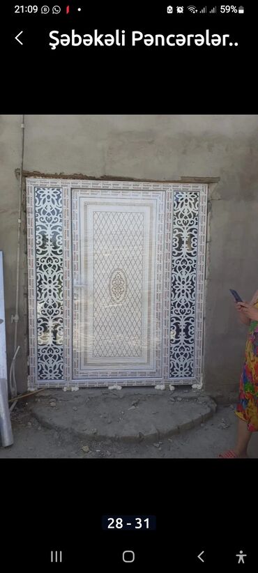 Plastik qapılar: Alüminium Qapı Pəncərə Sifarişi,. 
Cam Balkon. Alüminium Vitraj — 22