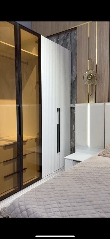 белорусско итальянская мебель: Спальный гарнитур, Новый, Двуспальная кровать, Россия, цвет - Белый