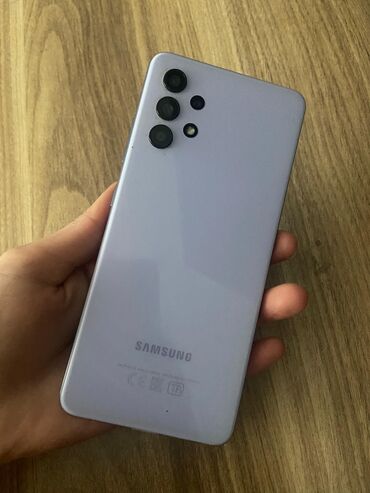 galaxy a32: Samsung Galaxy A32, 64 ГБ, цвет - Фиолетовый, Сенсорный, Отпечаток пальца, Две SIM карты