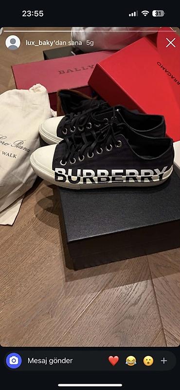 idman sortikleri: Оригинал 38 размер Unisexs Burberry kişi/kadın krossovkaları - — 1