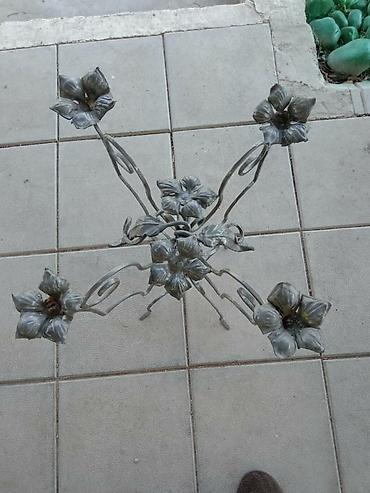 Подсвечники: Кованый подсвечник, ручная работа. Высота 52 см. Ширина 42 см — 9