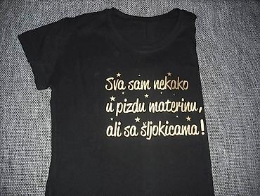 Majice kratkih rukava: Majice zenske sa štampom. Različiti motivi i natpisi. - Crne majice — 8