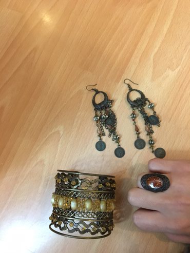 sat narukvica zenski: Set: Earrings, Bracelet, Ring