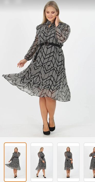 dress: Повседневное платье, Миди, 5XL (EU 50)