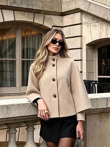 Krzneni kaputi: Ženska zimska gornja odeća – kolekcija - Shearling prsluk: tamno — 10