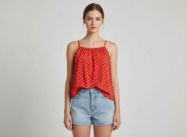 czarne sandały z pomponami: Shein, Women`s top, size S