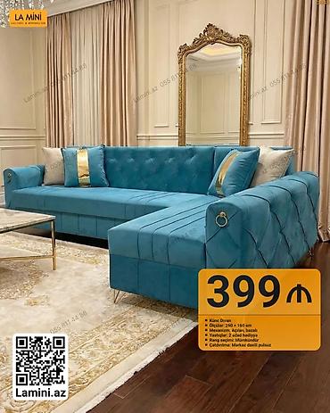 Ev və bağ: Künc divan – La Mini - Ölçü: 260 × 160 sm - Mexanizm: açılan, bazalı — 1