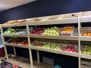 полки стеллажи для овощи и фрукты: Жашылчалар үчүн текче, Жыгач