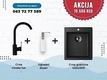 Sudopere: Setovi sudopere i slavine – granitne kade + moderne baterije - Set 1 — 3