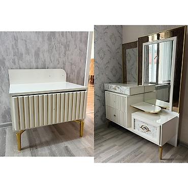 boyuk masalar: Zərif dizaynlı yataq otağı mebel dəsti - Material: MDF/Laminate — 1