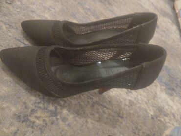 обувь подросковый: Туфли 36, цвет - Черный