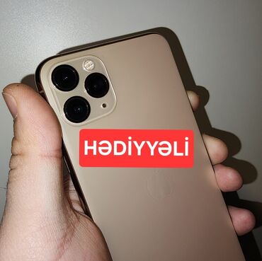 iphone 11 pro max 512 gb qiymeti: IPhone 11 Pro Max, 256 GB, Matte Gold, Simsiz şarj, Face ID