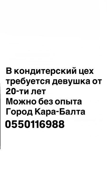 электрик ученик: Требуется Кондитер, Оплата Еженедельно, Без опыта