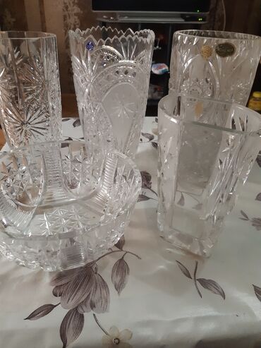 Vazalar: Vaza dəsti, Xrustal — 6