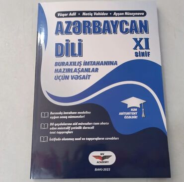 test imtahan calismalari: Natiq Vahidov buraxılış imtahanına hazırlaşanlar üçün vəsait-8m (içi