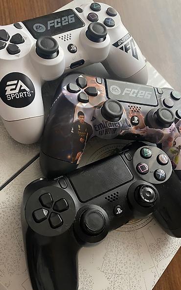 PS4 (Sony Playstation 4): PlayStation 4 “Destiny” Limited Edition (ağ rəng) + 3 ədəd DualShock 4 — 2