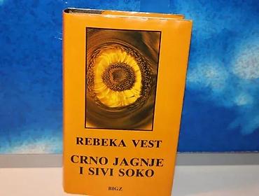 oblasi: CRNO JAGNJE I SIVI SOKO Rebeka Vest1989 bigztvrd povez, zlatotisak — 2