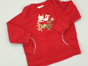 czerwone sukienki świąteczne: Sweatshirt, 12-18 months, condition - Very good