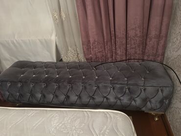 Pufiklər: Pufik-kreslo, Vеlur parça, rəng - Boz, Kredit yoxdur, Çatdırılma yoxdur