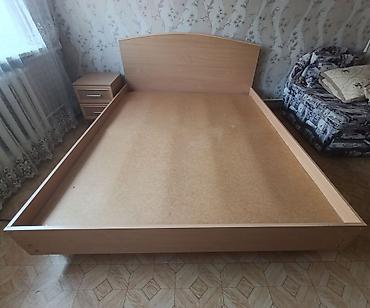 Спальные гарнитуры: Спальный гарнитур, Б/у, Шкаф, ДСП, цвет - Белый — 2