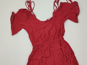sukienki czerwone mini: Sukienka, Rozkloszowana, XS (EU 34), stan - Bardzo dobry, Orsay