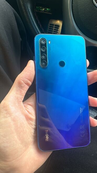 Xiaomi: Xiaomi Redmi Note 8, 64 GB, rəng - Göy, 
 Barmaq izi, İki sim kartlı, Face ID