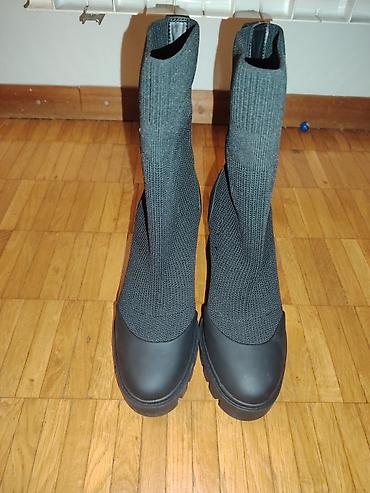 gleznjace 40: Calvin Klein Jeans ženske čizme na petu Ug 24cm - Model: sock boots sa — 2