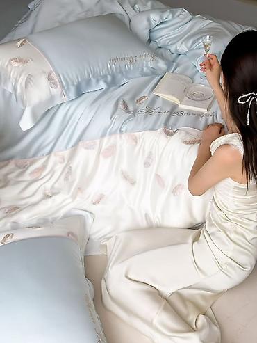 bed sheets: Постельное белье из тенселя | Премиум качество | Евро комплект — 2