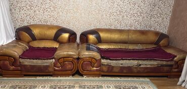 диваны каракол: Ашкана үчүн жумшак бурчек, түсү - Күрөң