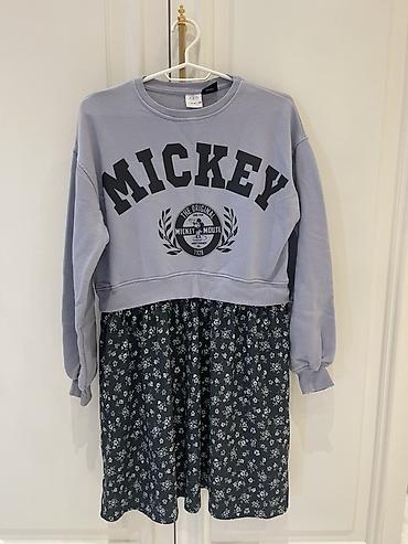 mickey mouse: Qızlar üçün idman üslublu geyim dəstləri – üstü svitşört, aşağısı — 2