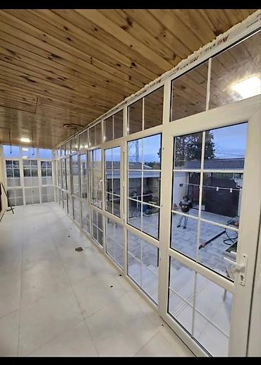 Plastik pəncərələr: Yeni İkiqat şüşə paketi Plastik pəncərə, Еni: 2 sm, Uzunluğu: 5 sm, Pulsuz quraşdırma — 36