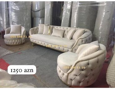 Divan və kreslo dəstləri: Yeni, Divan, 2 kreslo