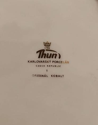 Кухонные принадлежности: Тарелки, 1 шт., цвет - Синий, Фарфор, Чехия — 2