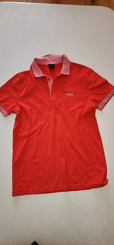Kişi geyimləri: Polo köynək, Hugo Boss, M, rəng - Qırmızı — 1