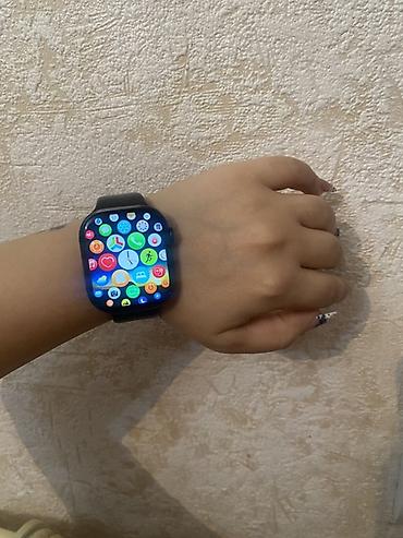 sato smart watch: Ağıllı saat – böyük tam ekran sensorlu displey, qara silikon qayış — 2