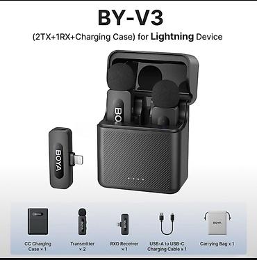 bluetooth nausnik: Mikrofon "Boya V30" 🎤 Boya V30 və V3 yaxa mikrofonları Səs — 2