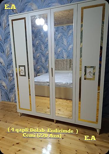 Yeni, 4 qapılı, Güzgülü, Ağ, Açılan, Düz dolab lalafo.az -da Yeni, 4 qapılı, Güzgülü, Ağ, Açılan, Düz dolab