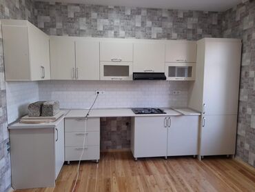 Sifarişlə mətbəx mebeli: Sifarişlə mətbəx dəsti, Özü çəkən petlələr, Sadə laminat, Kredit yoxdur, Pulsuz çatdırılma, Rayonlara çatdırılma — 1