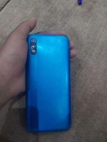 безрамочные телефоны: Xiaomi, Redmi 9A, Б/у, 32 ГБ, цвет - Голубой, 2 SIM