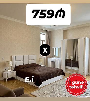 Yataq otağı dəsti – 759₼ Komplekt: - İki nəfərlik çarpayı (yumşaq