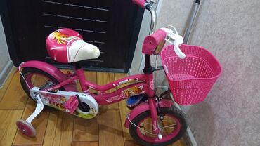 трехколесный велосипед коляска: Коляска, цвет - Розовый, Б/у